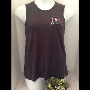 Stranger things muscle top embroidered